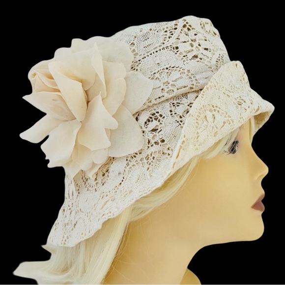 Vintage KOKIN New York Luxurious Couture Crochet Bucket Hat - Picture 13 of 16